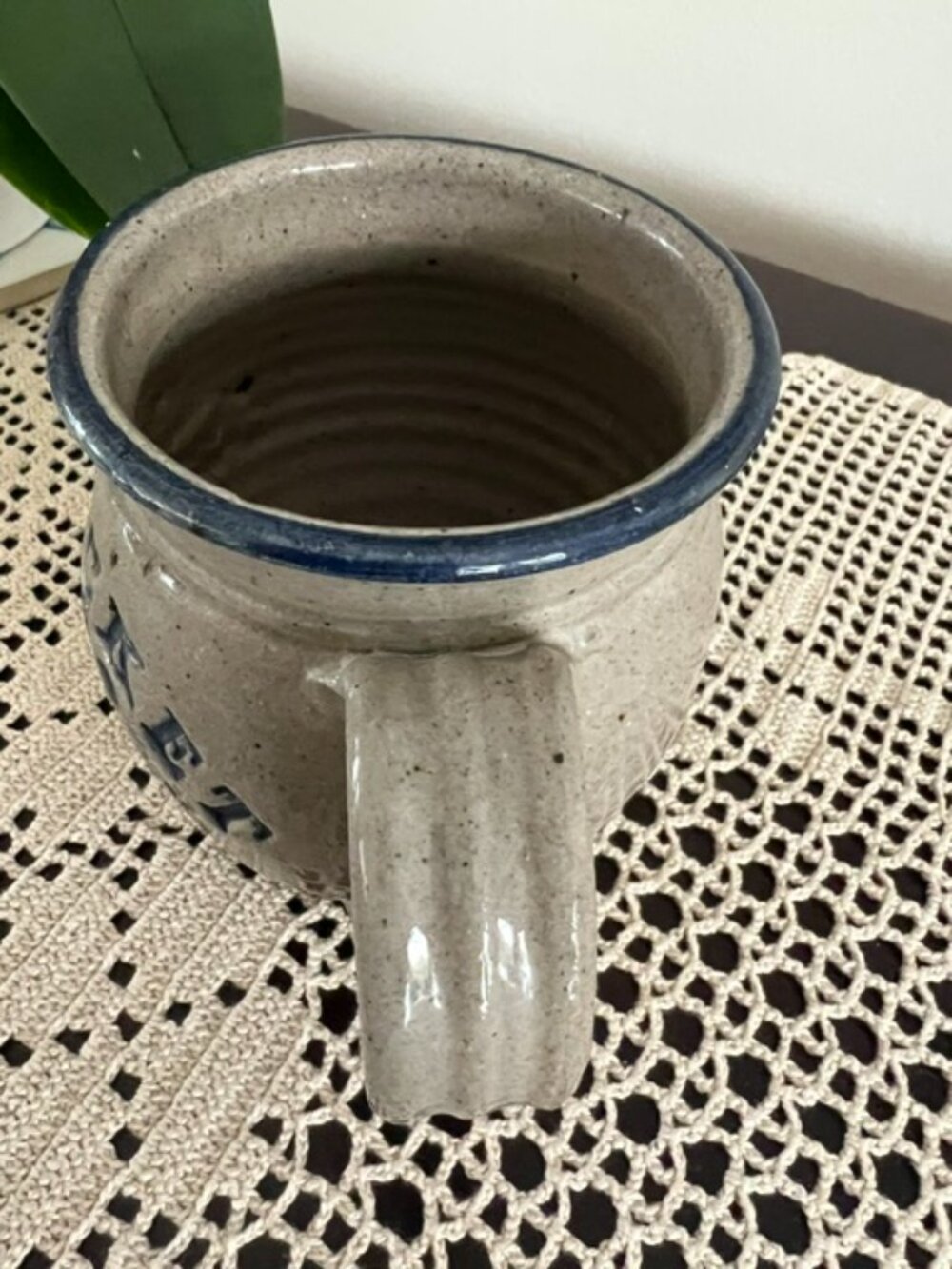 VTG Westerwald Hand Thrown Signed Stamped Pottery Mug- Nantucket MA - Picture 4 of 6